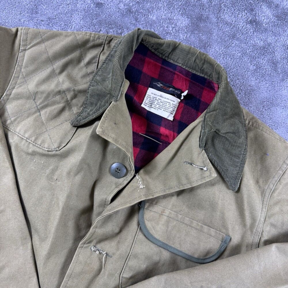 RedHead Canvas Hunting Field Jacket Mens XL Corduroy Collar w License Pouch - Picture 1 of 11